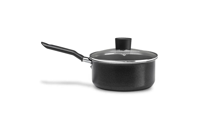 Conjunto de Panelas Antiaderentes Ebony Preto – Cozinha Completa com 5 Peças